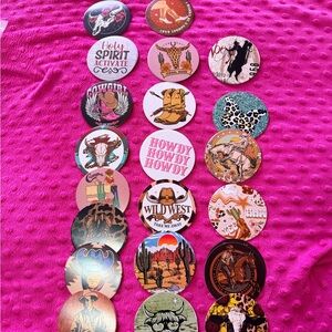 Western-Themed Coaster Set